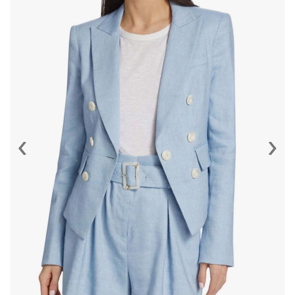 Veronica Beard Diego Blue Linen Dickey Jacket NWOT - Picture 6 of 13
